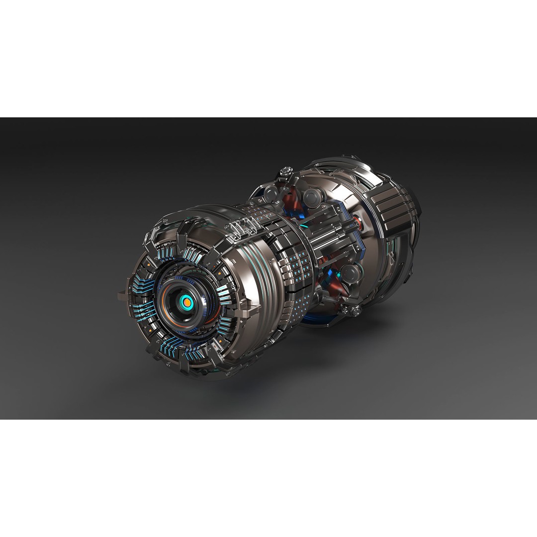 Sci Fi Mega Elements 3D Model – Subdivision Ready Kitbash Pack, FBX/OBJ - View 37