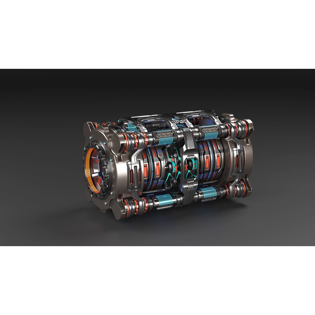 Sci Fi Mega Elements 3D Model – Subdivision Ready Kitbash Pack, FBX/OBJ - View 40