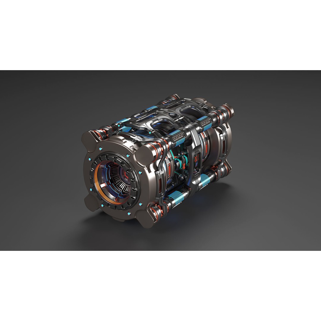 Sci Fi Mega Elements 3D Model – Subdivision Ready Kitbash Pack, FBX/OBJ - View 41