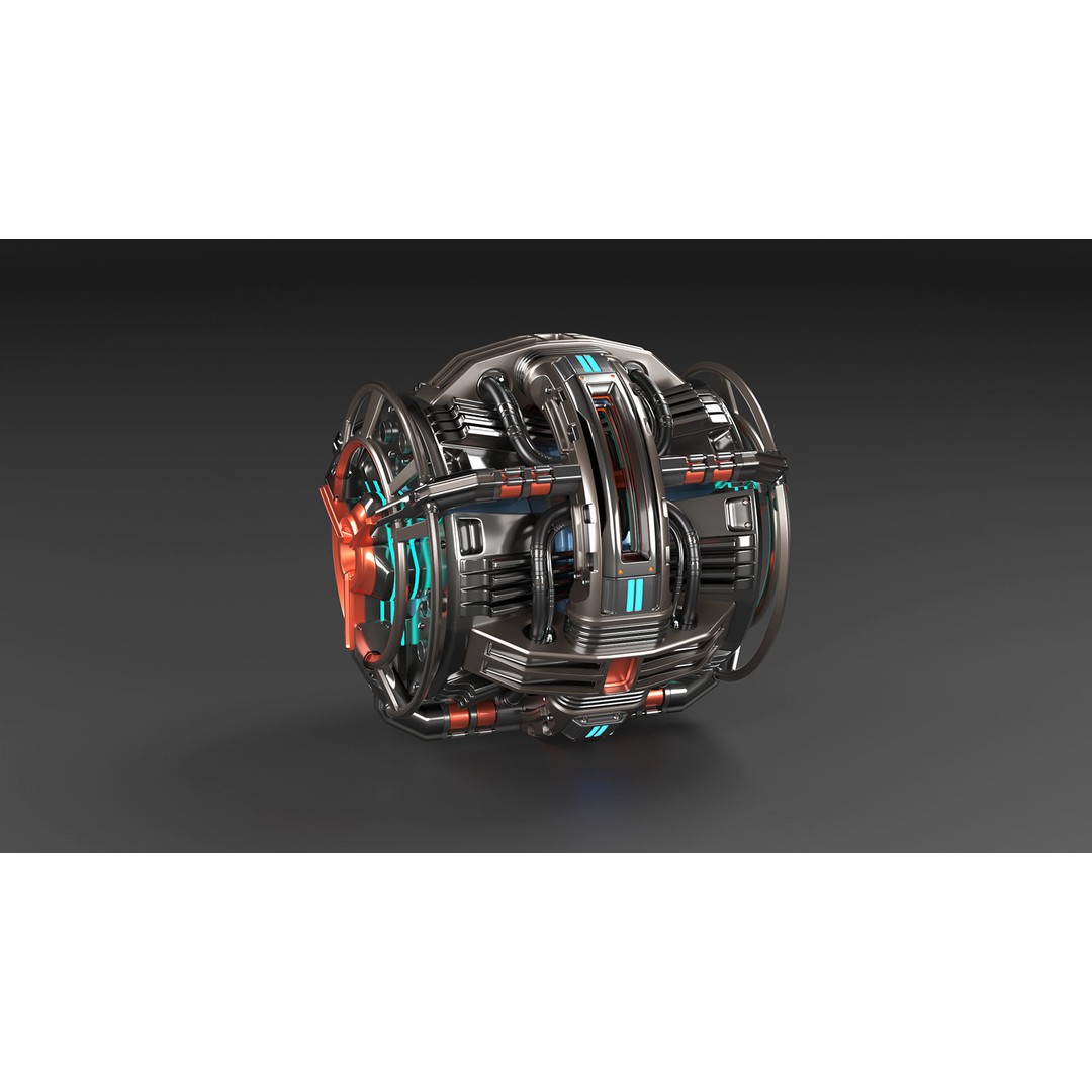 Sci Fi Mega Elements 3D Model – Subdivision Ready Kitbash Pack, FBX/OBJ - View 44
