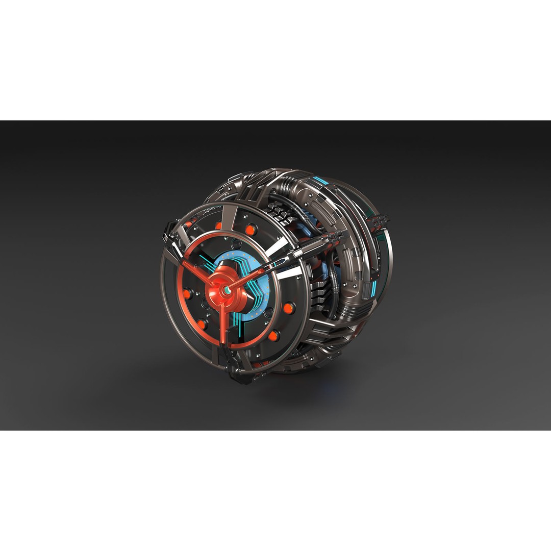 Sci Fi Mega Elements 3D Model – Subdivision Ready Kitbash Pack, FBX/OBJ - View 45