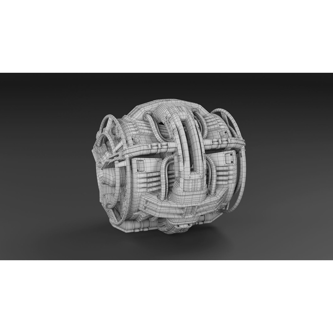 Sci Fi Mega Elements 3D Model – Subdivision Ready Kitbash Pack, FBX/OBJ - View 46
