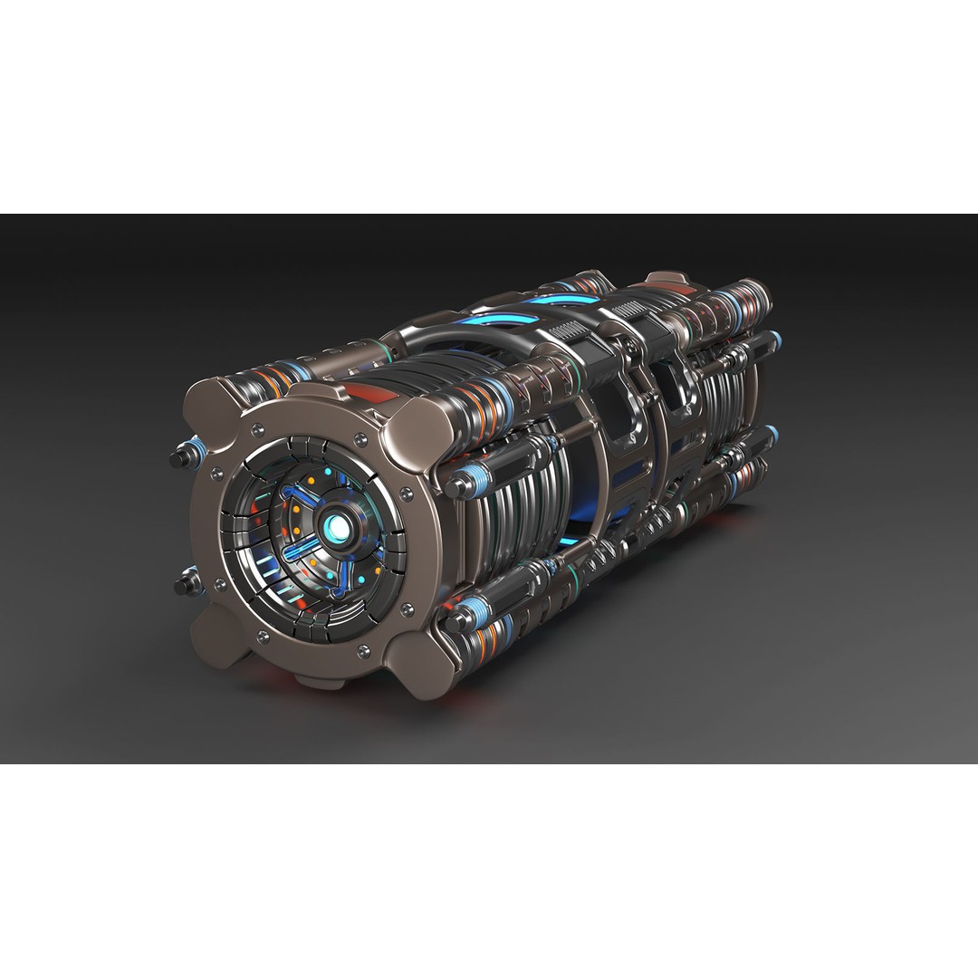 Sci Fi Mega Elements 3D Model – Subdivision Ready Kitbash Pack, FBX/OBJ - View 48