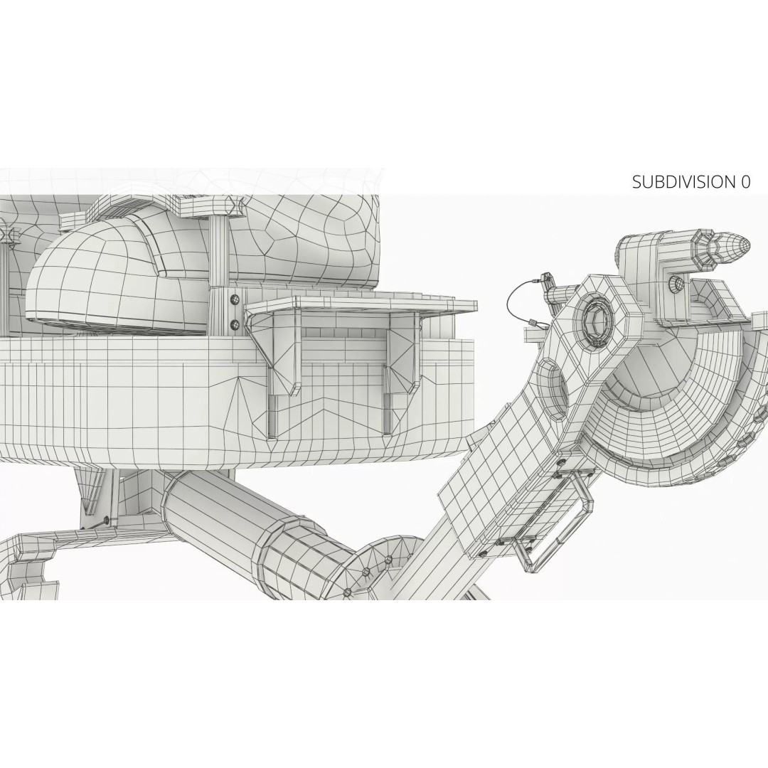 Astronaut 3D Model – Realistic Space Suit with Hover Device, FBX - View 10