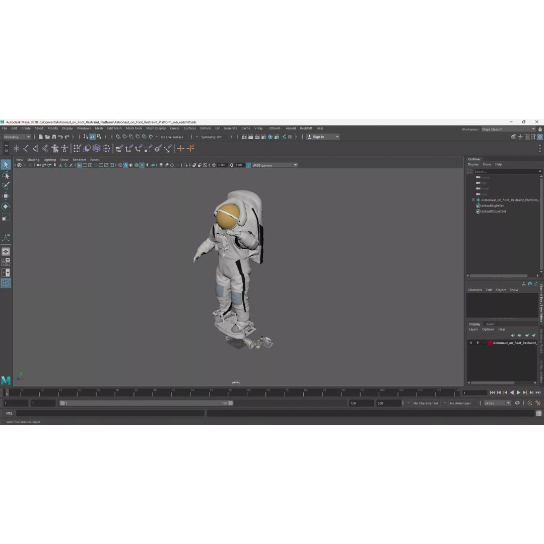 Astronaut 3D Model – Realistic Space Suit with Hover Device, FBX - View 17