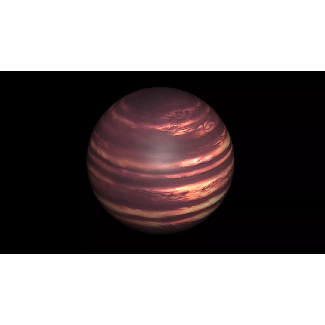 Brown Dwarf Planet 3D Model – High Poly PBR Asset for Animation - View 2