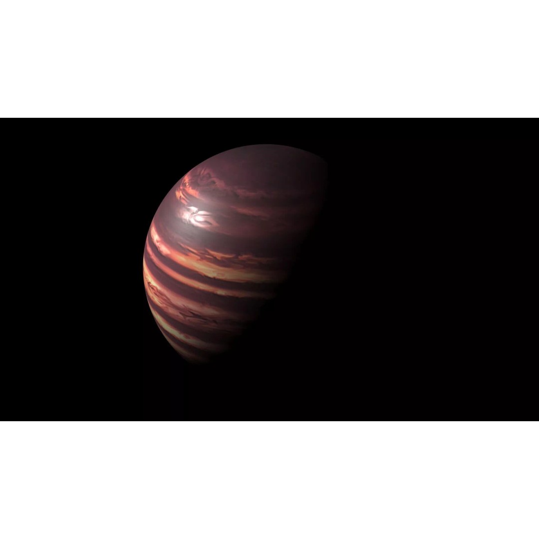 Brown Dwarf Planet 3D Model – High Poly PBR Asset for Animation - View 3