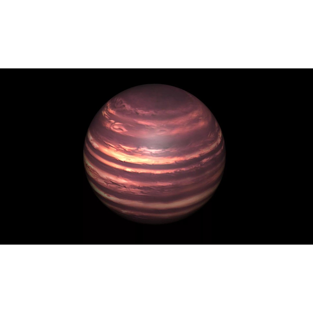 Brown Dwarf Planet 3D Model – High Poly PBR Asset for Animation - View 4
