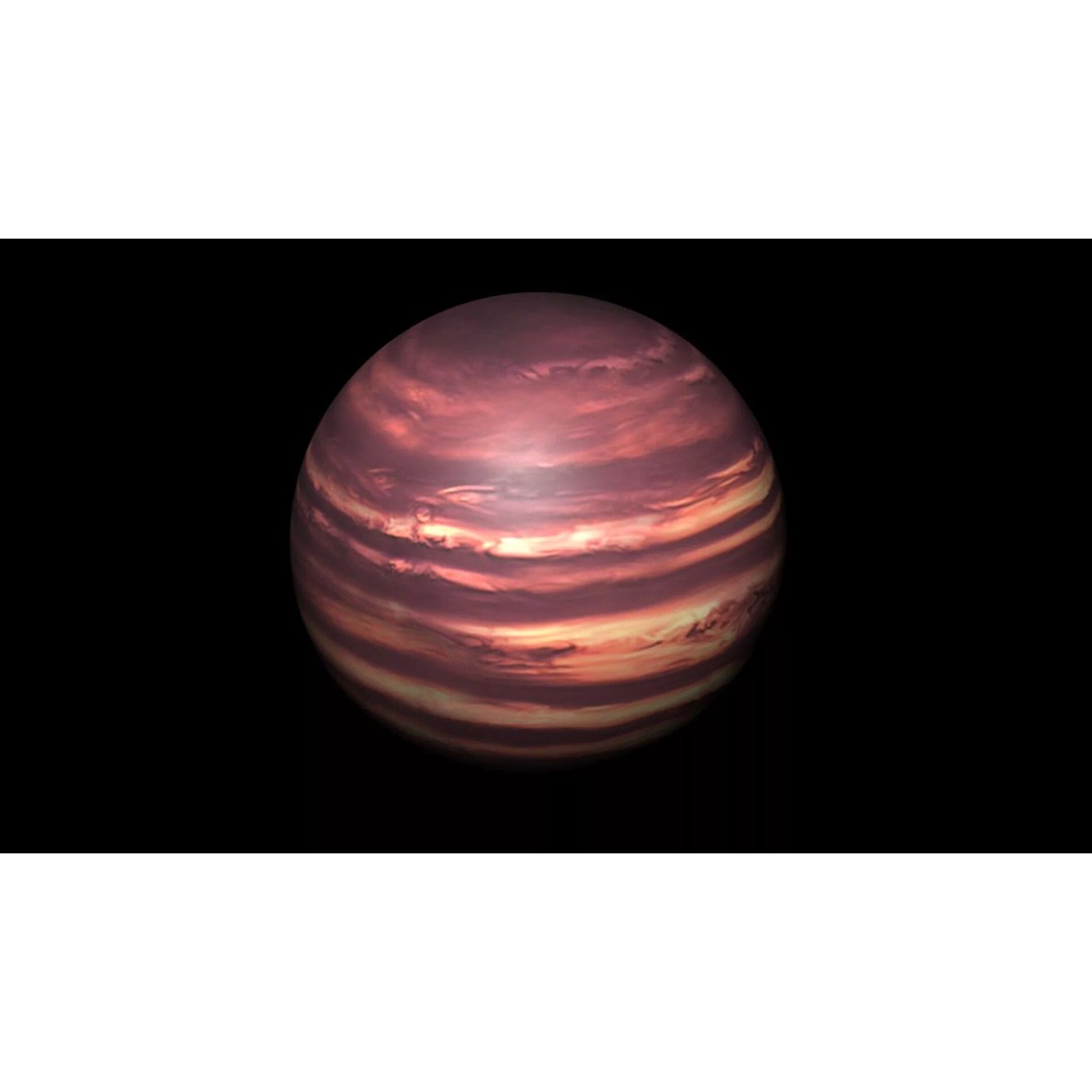 Brown Dwarf Planet 3D Model – High Poly PBR Asset for Animation - View 6