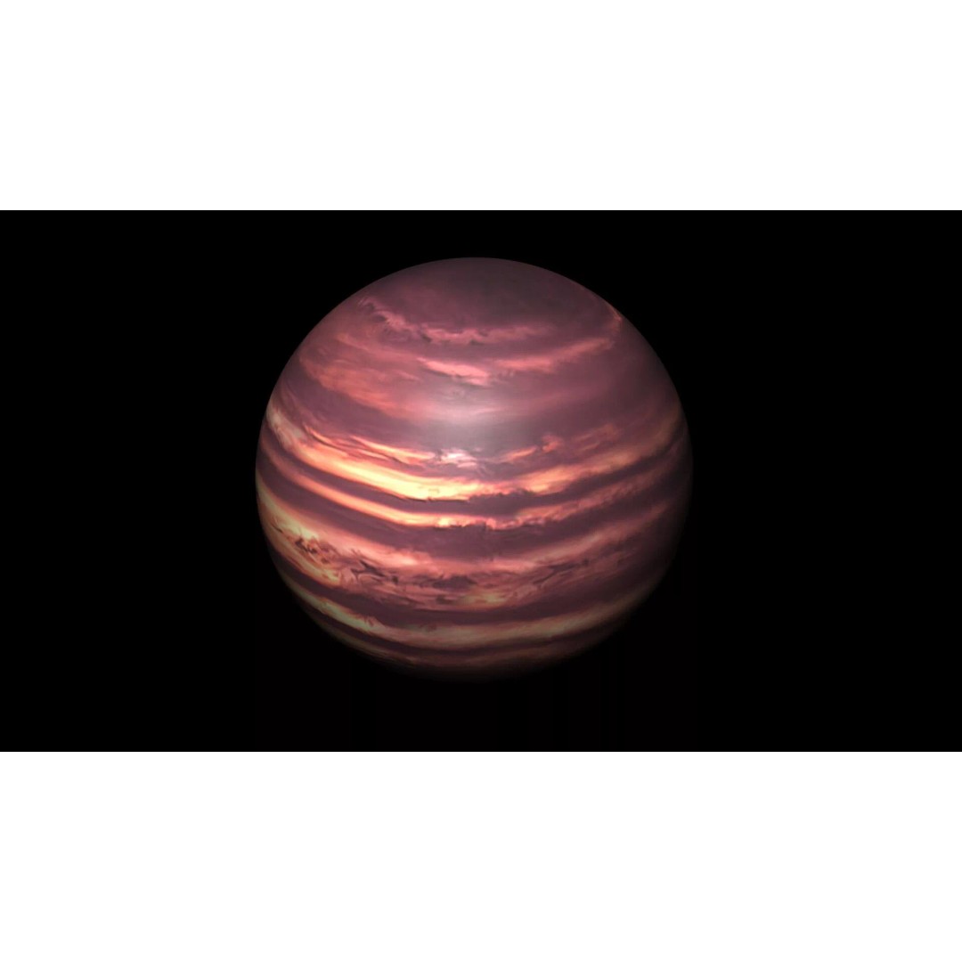 Brown Dwarf Planet 3D Model – High Poly PBR Asset for Animation - View 8