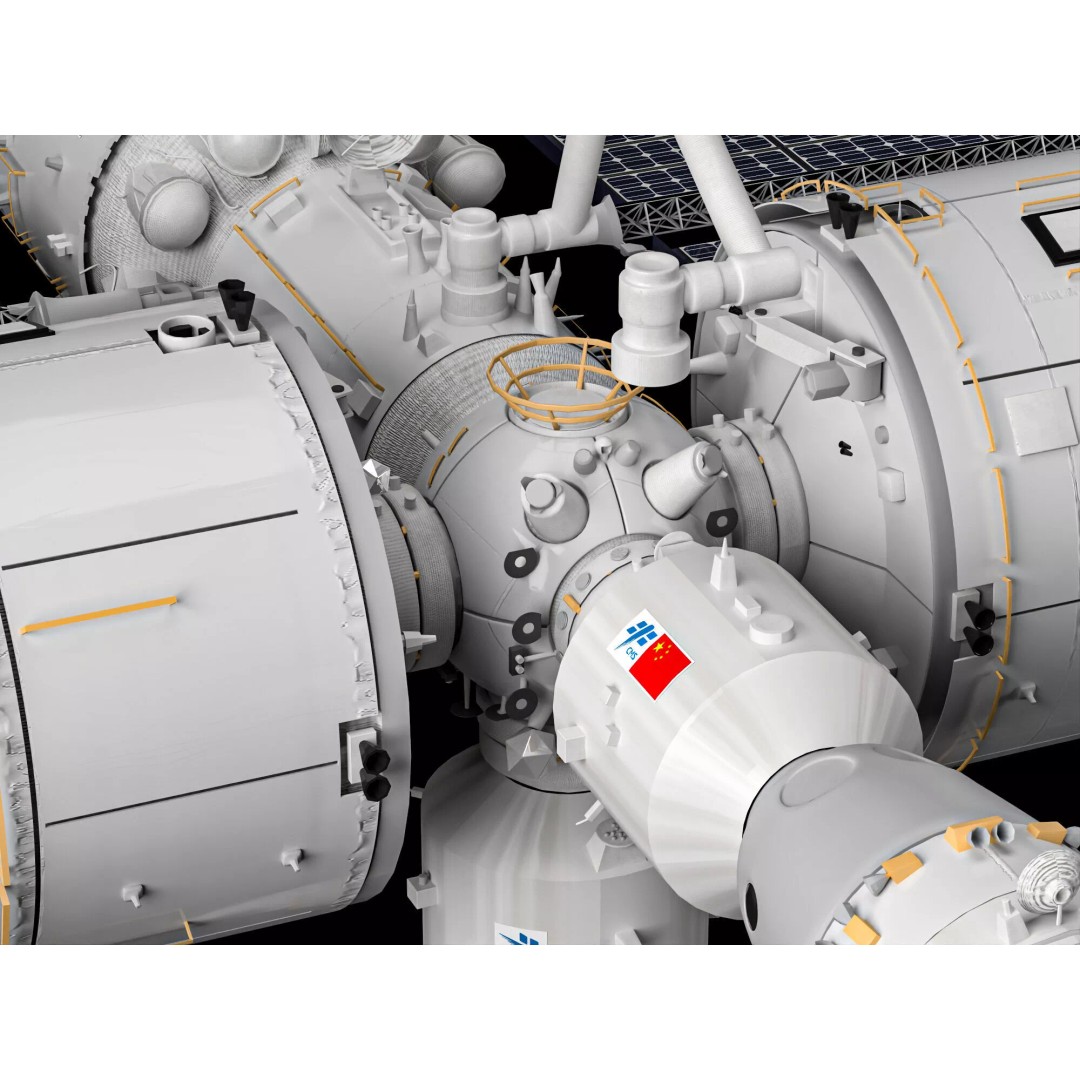 Tiangong Space Station 3D Model – Low Poly Rigged Asset, FBX - View 10
