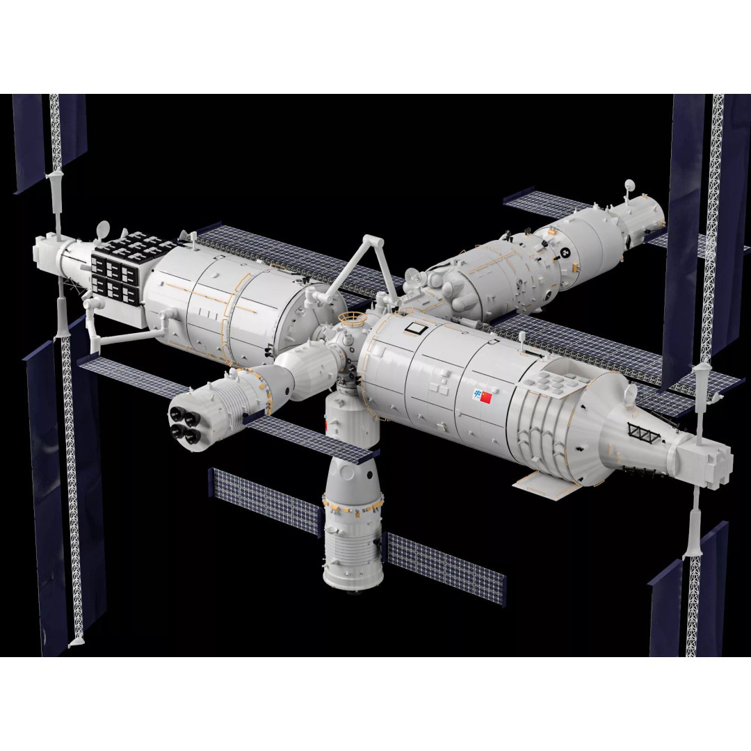 Tiangong Space Station 3D Model – Low Poly Rigged Asset, FBX - View 11