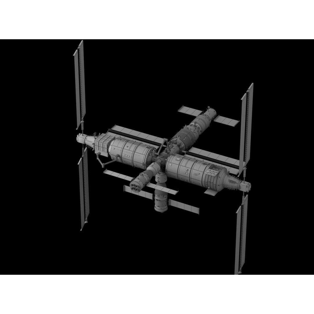 Tiangong Space Station 3D Model – Low Poly Rigged Asset, FBX - View 12