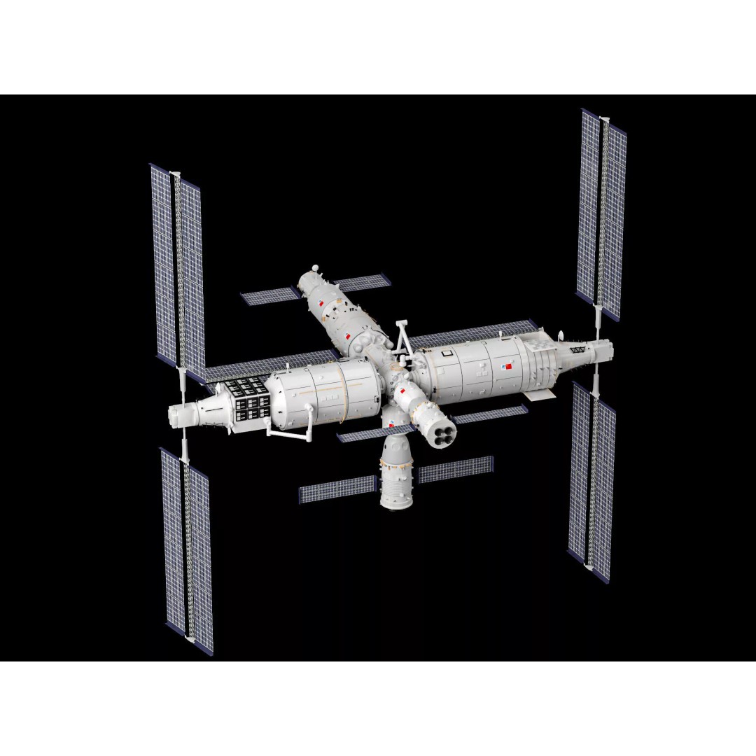 Tiangong Space Station 3D Model – Low Poly Rigged Asset, FBX - View 4