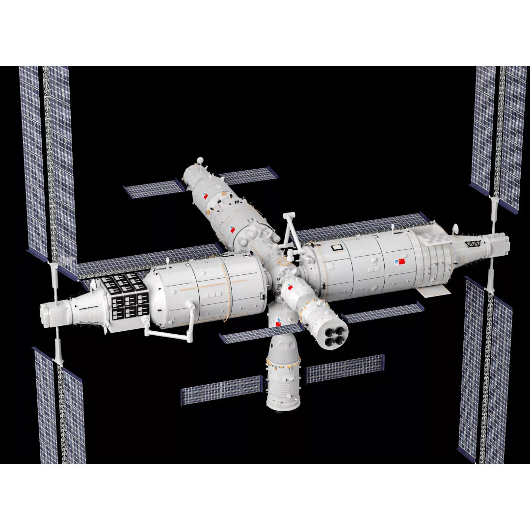 Tiangong Space Station 3D Model – Low Poly Rigged Asset, FBX - View 5