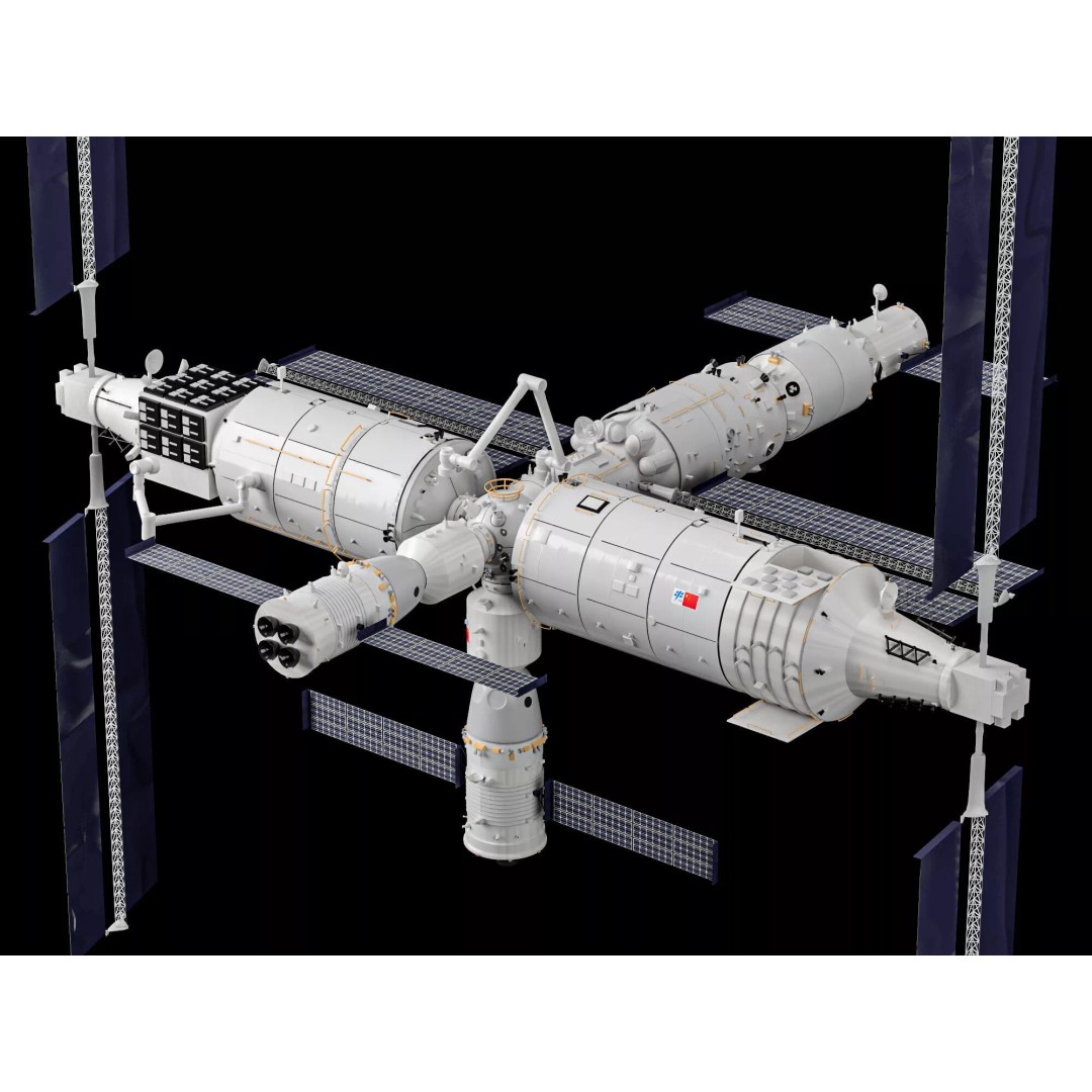 Tiangong Space Station 3D Model – Low Poly Rigged Asset, FBX - View 6