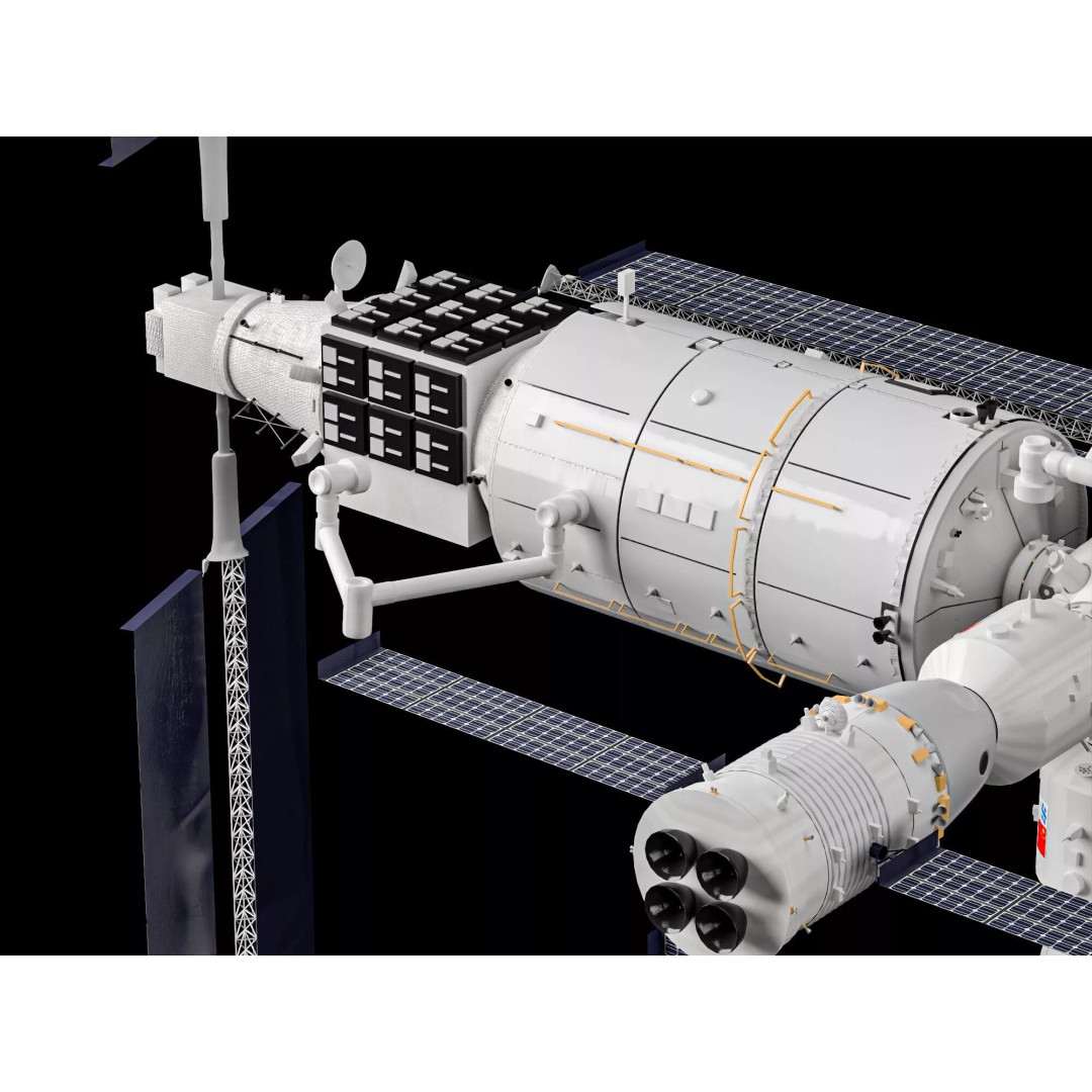 Tiangong Space Station 3D Model – Low Poly Rigged Asset, FBX - View 9