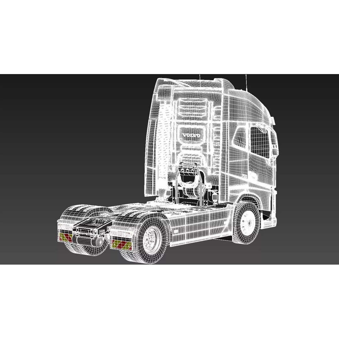 Volvo FH16 Globetrotter 2013 3D Model – High Poly Vehicle Asset, FBX, OBJ