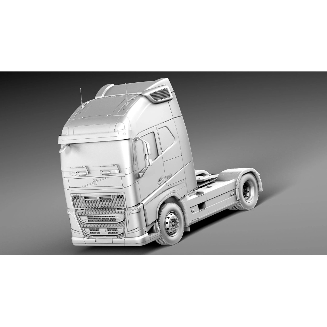 Volvo FH16 Globetrotter 2013 3D Model – High Poly Vehicle Asset, FBX, OBJ - View 10
