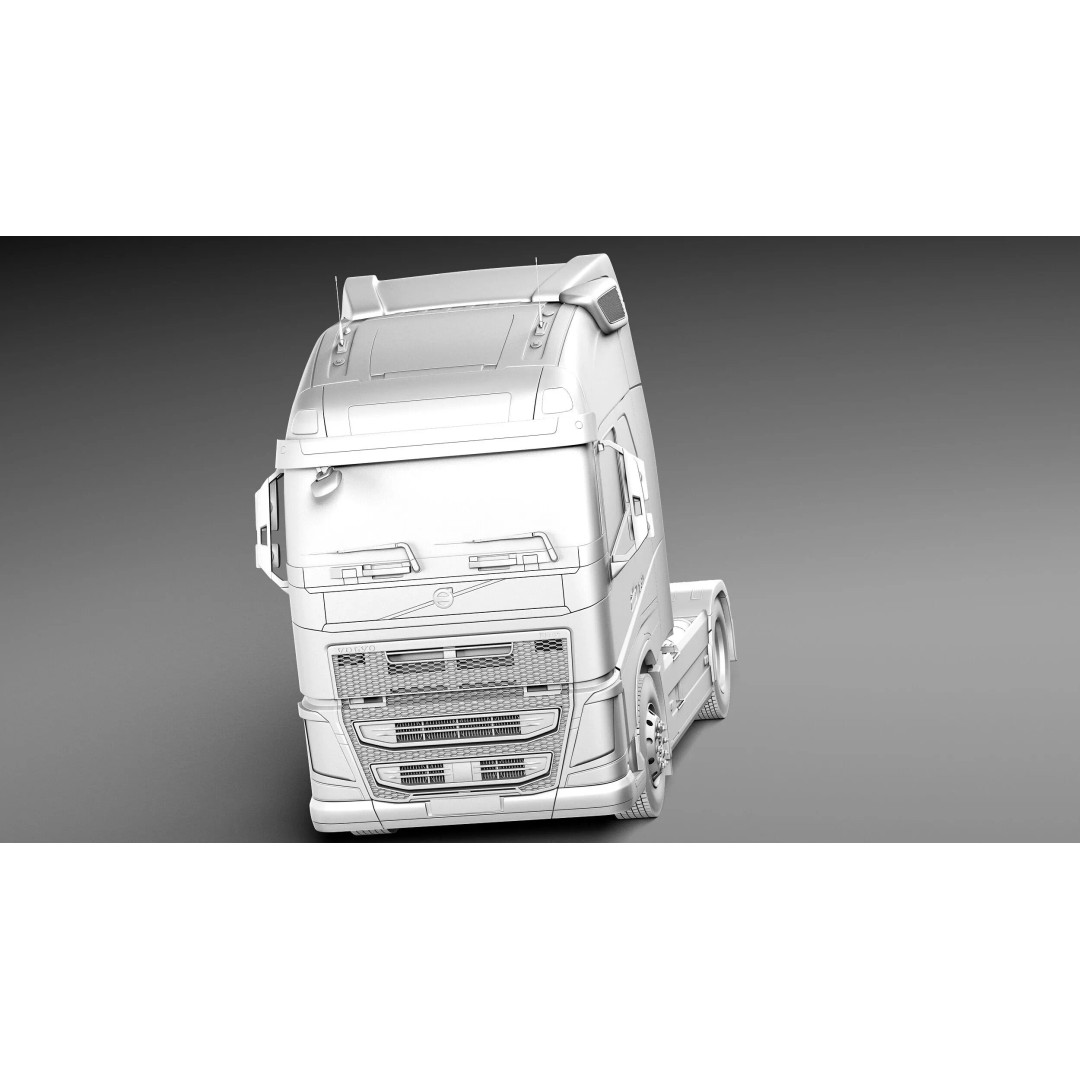 Volvo FH16 Globetrotter 2013 3D Model – High Poly Vehicle Asset, FBX, OBJ - View 11