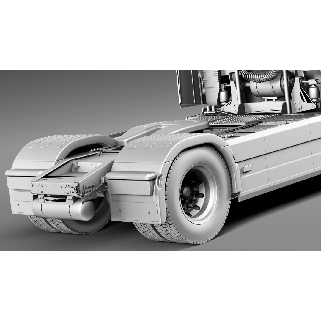Volvo FH16 Globetrotter 2013 3D Model – High Poly Vehicle Asset, FBX, OBJ - View 13