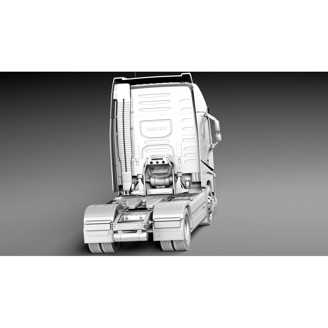 Volvo FH16 Globetrotter 2013 3D Model – High Poly Vehicle Asset, FBX, OBJ - View 15