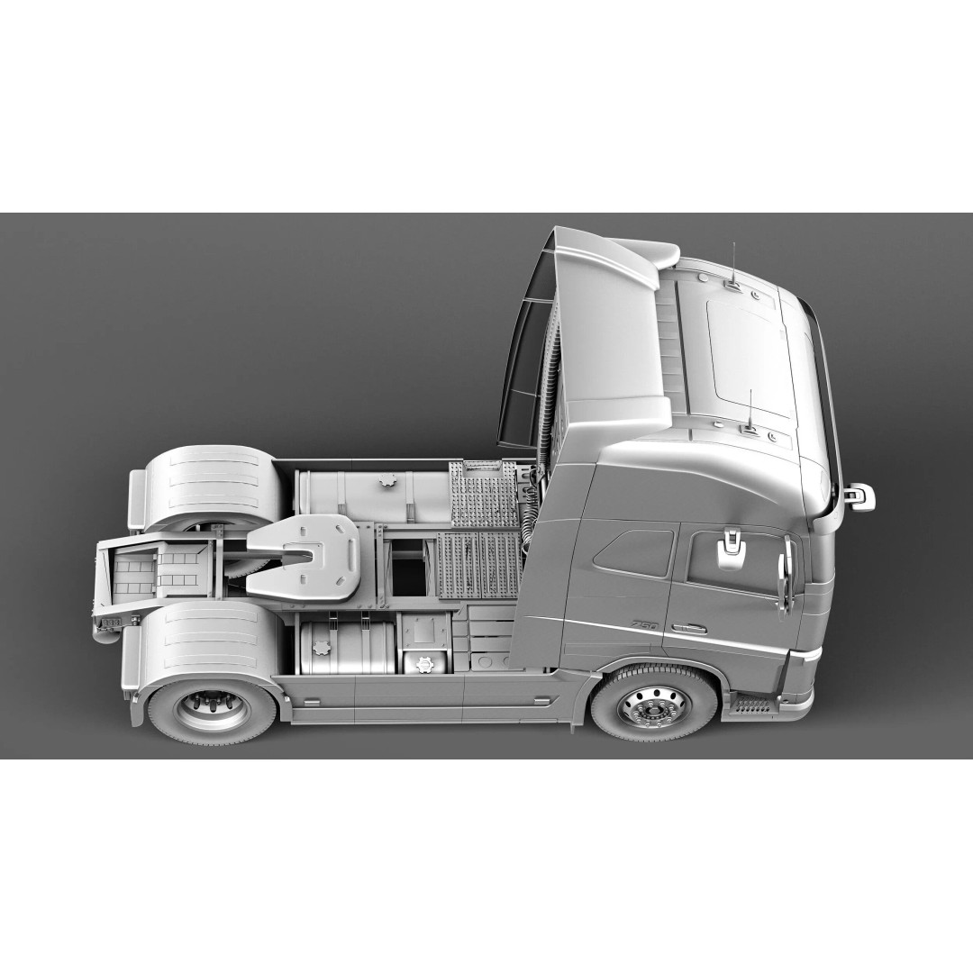 Volvo FH16 Globetrotter 2013 3D Model – High Poly Vehicle Asset, FBX, OBJ - View 17