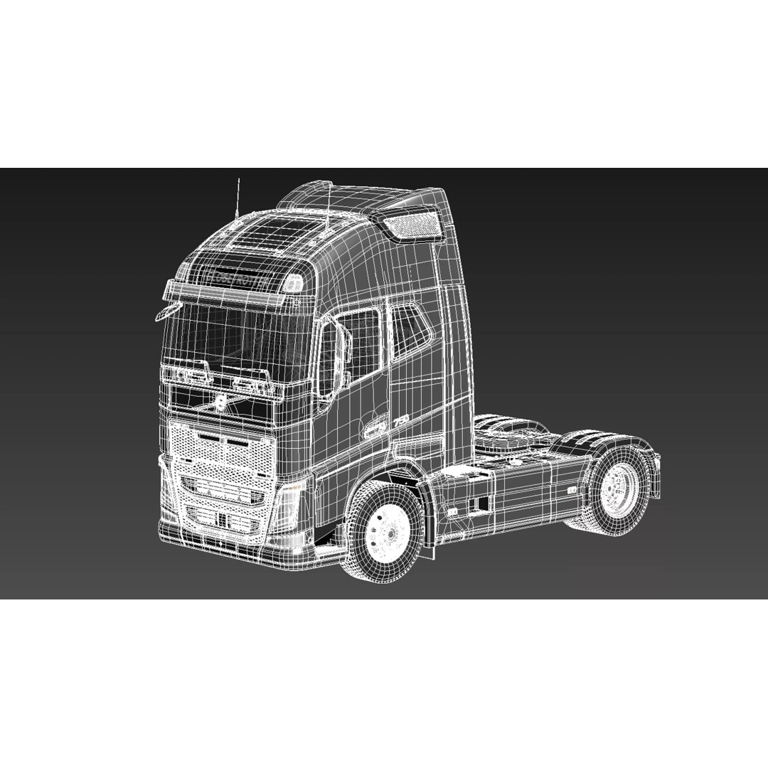 Volvo FH16 Globetrotter 2013 3D Model – High Poly Vehicle Asset, FBX, OBJ - View 18