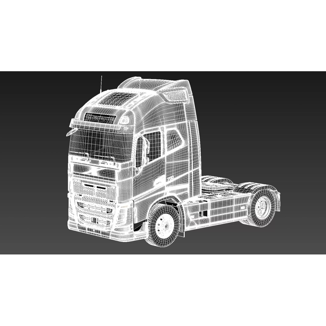 Volvo FH16 Globetrotter 2013 3D Model – High Poly Vehicle Asset, FBX, OBJ - View 20