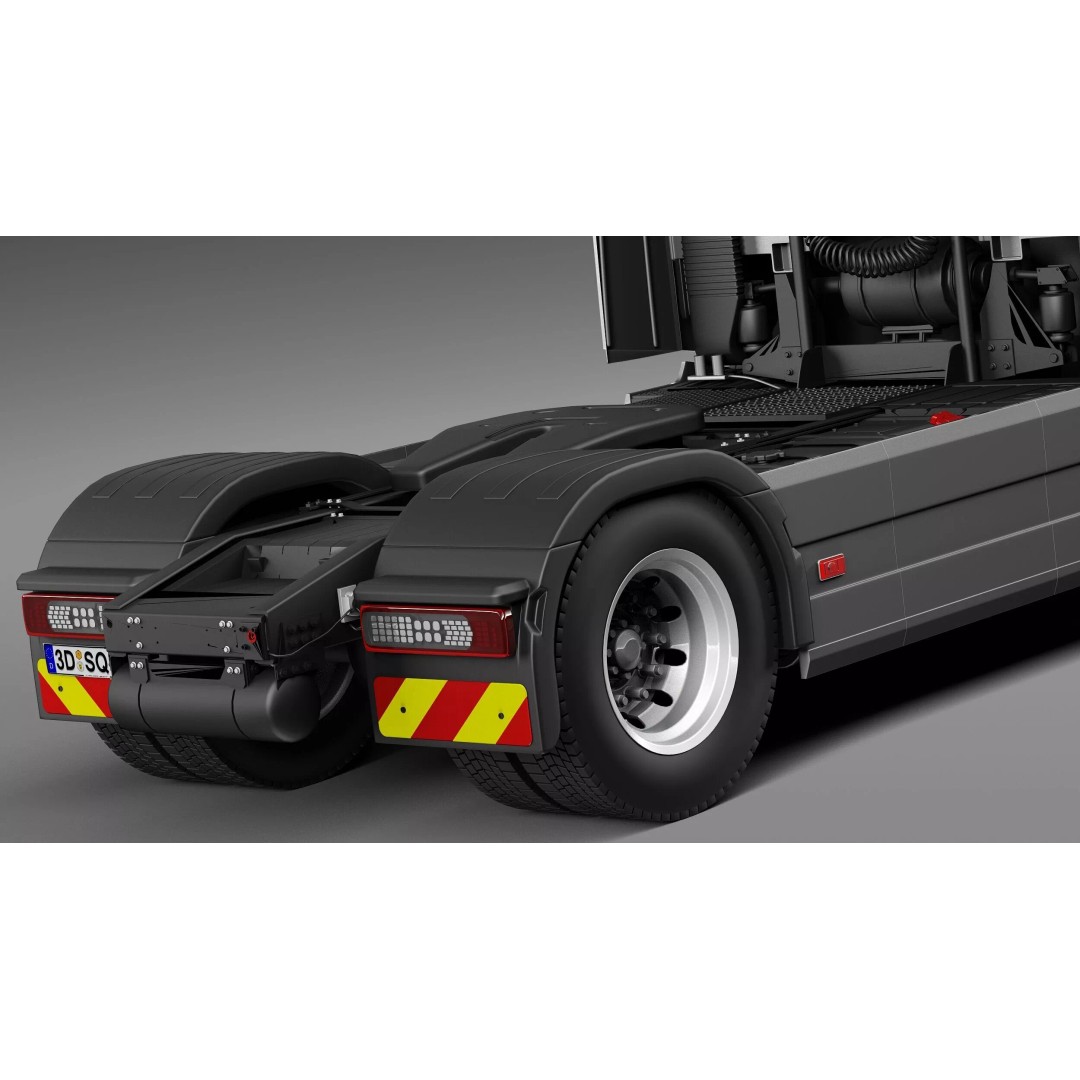 Volvo FH16 Globetrotter 2013 3D Model – High Poly Vehicle Asset, FBX, OBJ - View 5