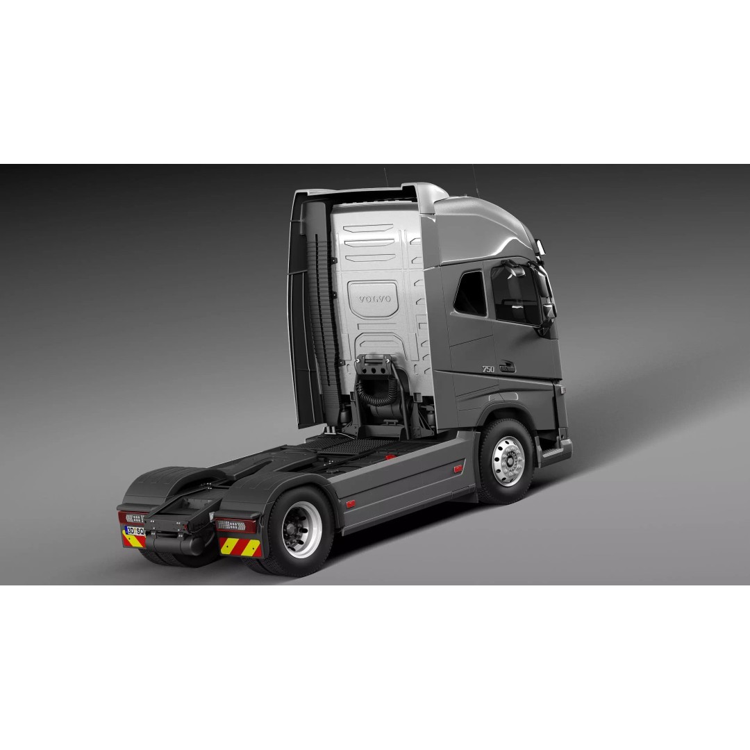 Volvo FH16 Globetrotter 2013 3D Model – High Poly Vehicle Asset, FBX, OBJ - View 6