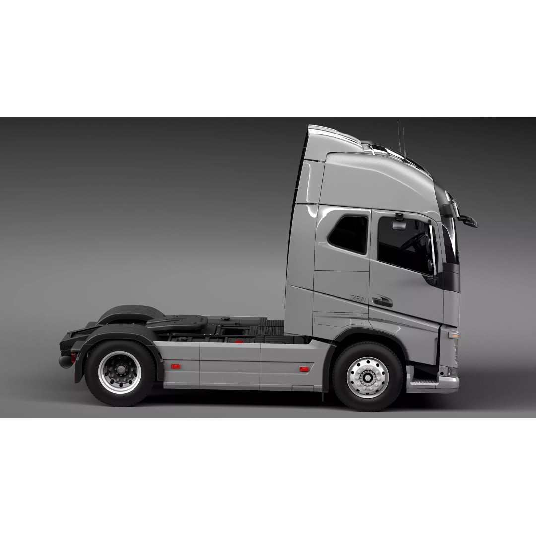 Volvo FH16 Globetrotter 2013 3D Model – High Poly Vehicle Asset, FBX, OBJ - View 8