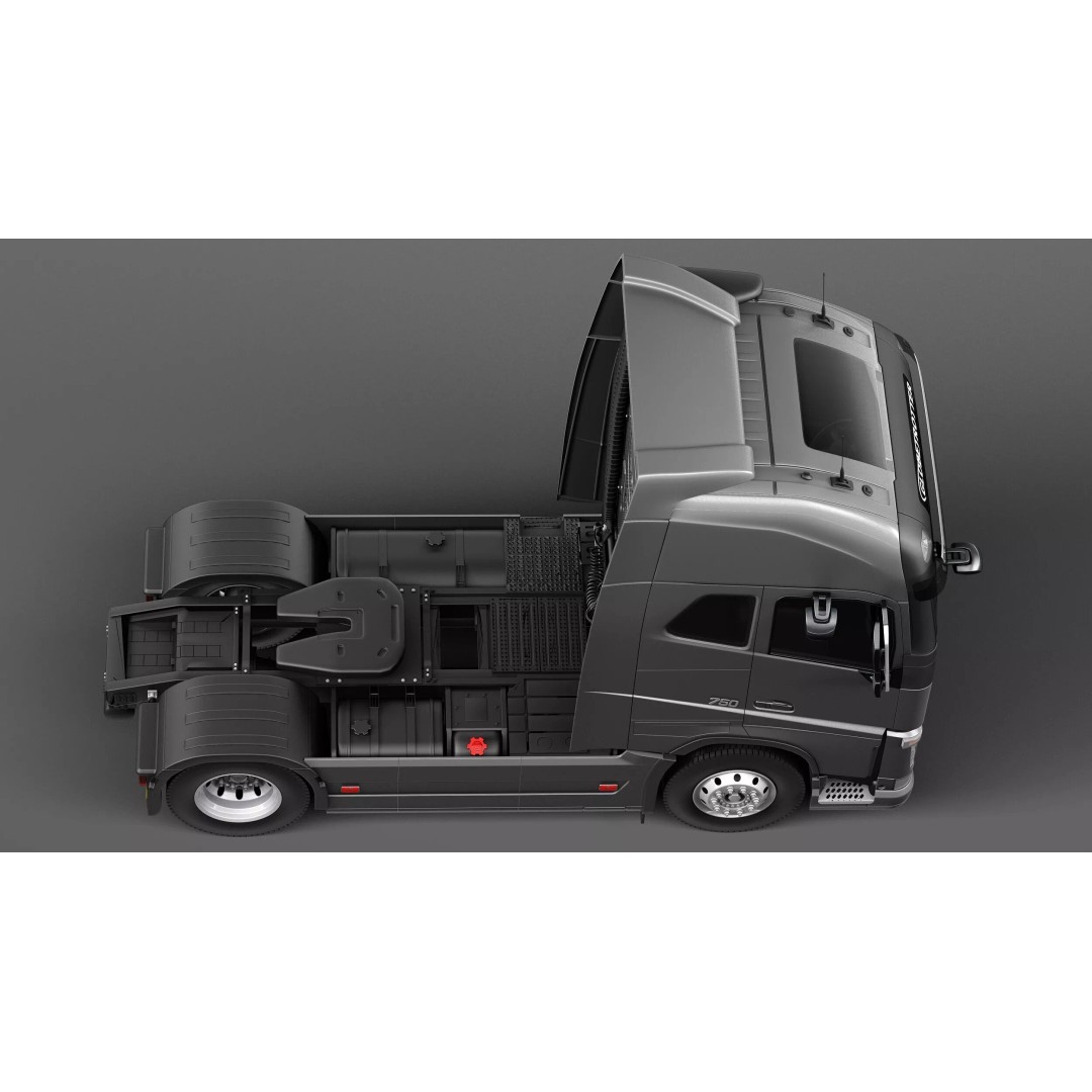 Volvo FH16 Globetrotter 2013 3D Model – High Poly Vehicle Asset, FBX, OBJ - View 9