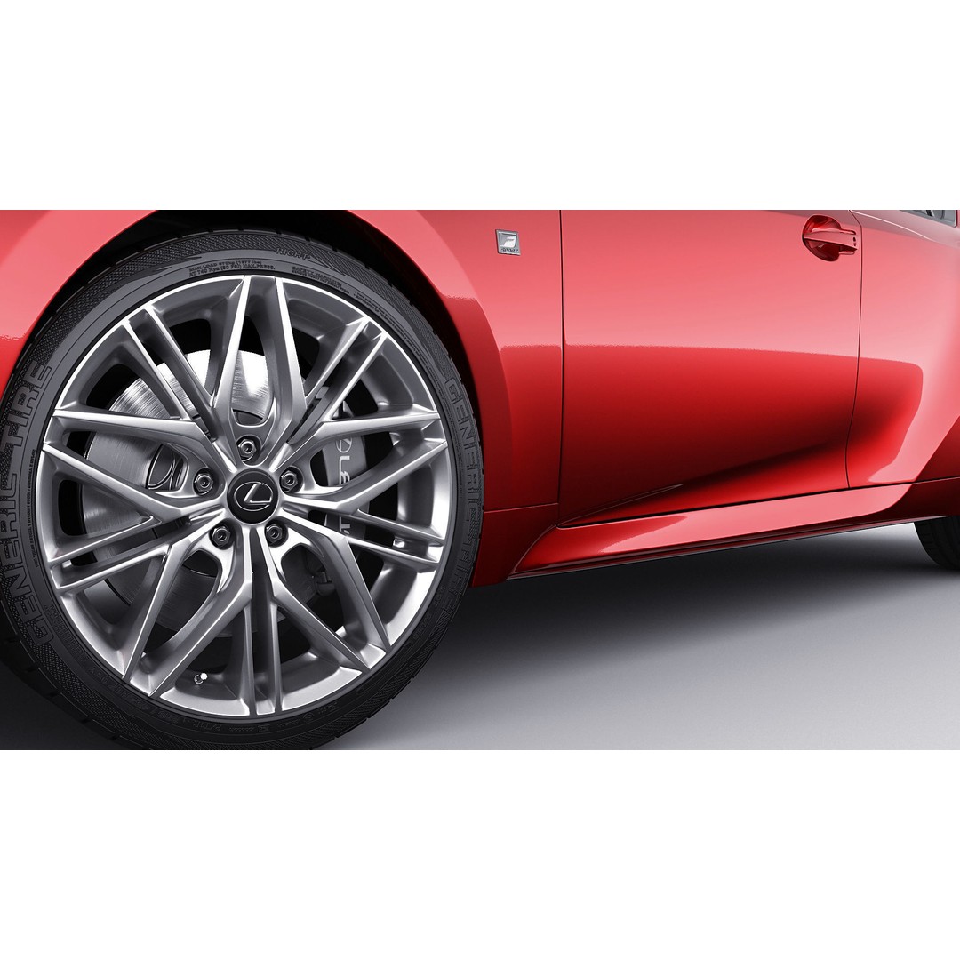Lexus IS500 F-Sport Performance 2022 3D Model – Detailed Car Asset, FBX, Blender - View 14