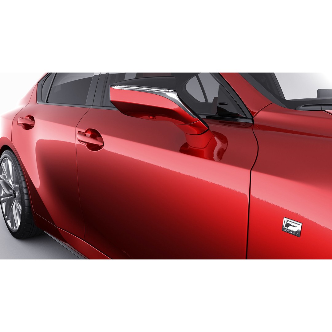 Lexus IS500 F-Sport Performance 2022 3D Model – Detailed Car Asset, FBX, Blender - View 15