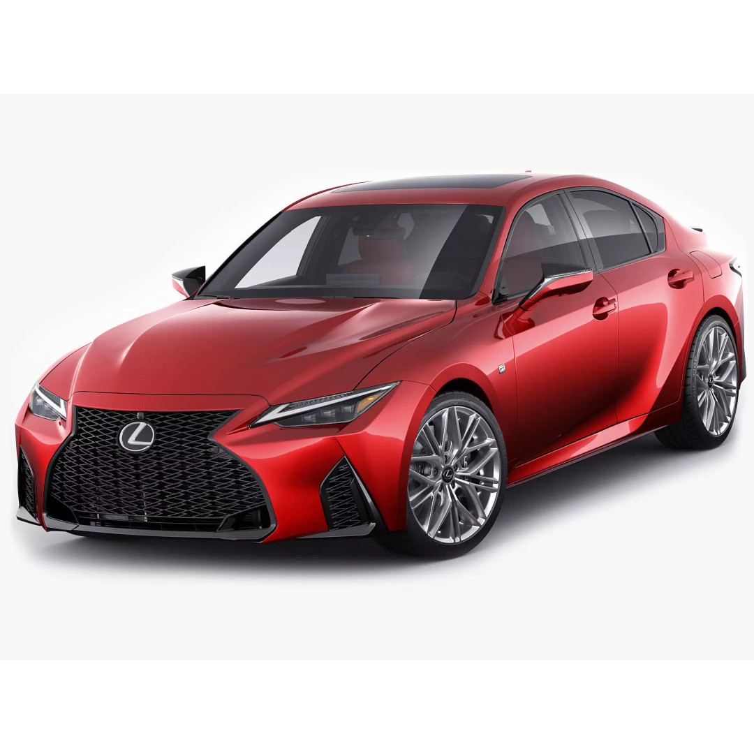 Lexus IS500 F-Sport Performance 2022 3D Model – Detailed Car Asset, FBX, Blender - View 2