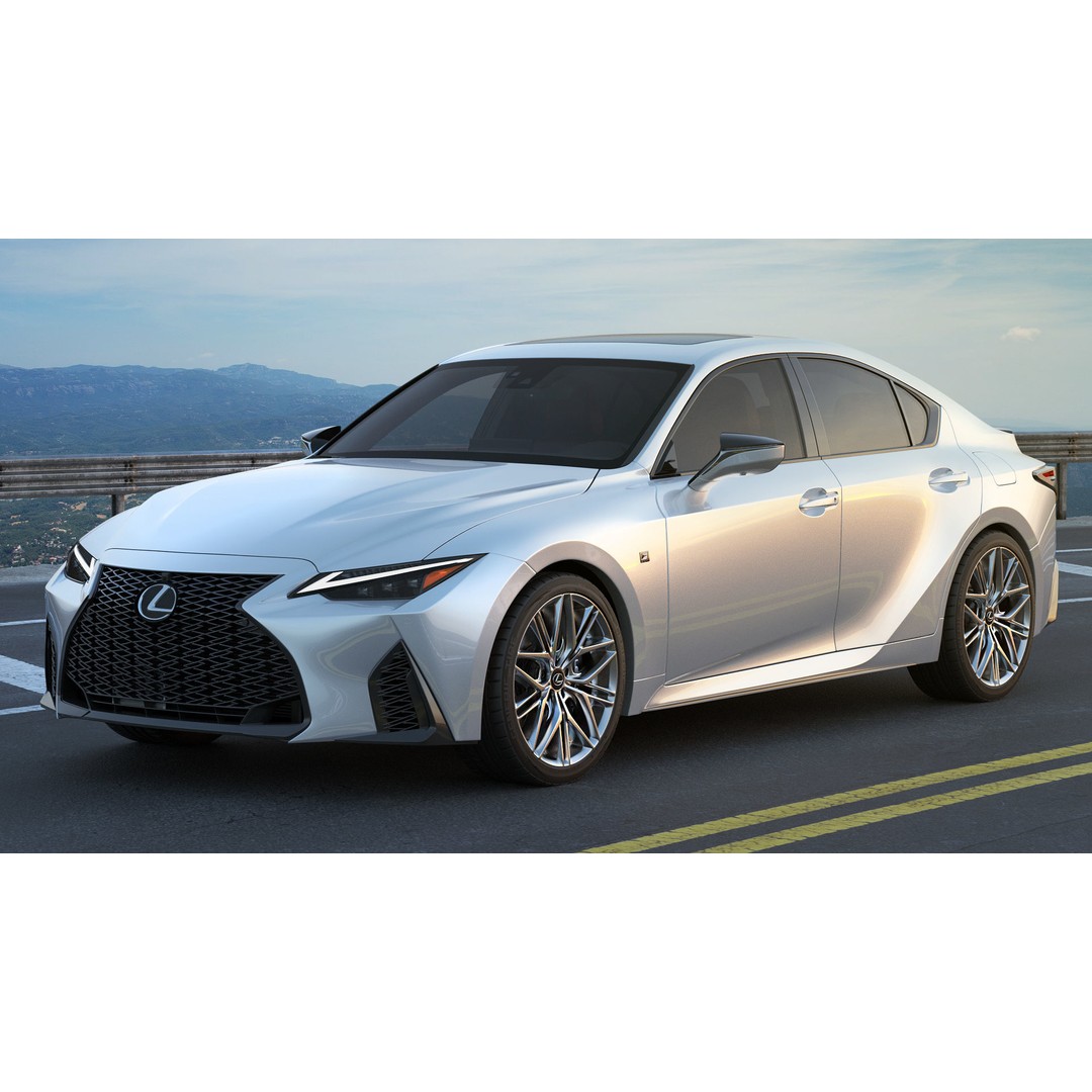 Lexus IS500 F-Sport Performance 2022 3D Model – Detailed Car Asset, FBX, Blender - View 20