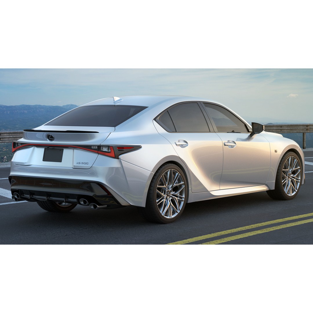 Lexus IS500 F-Sport Performance 2022 3D Model – Detailed Car Asset, FBX, Blender - View 21