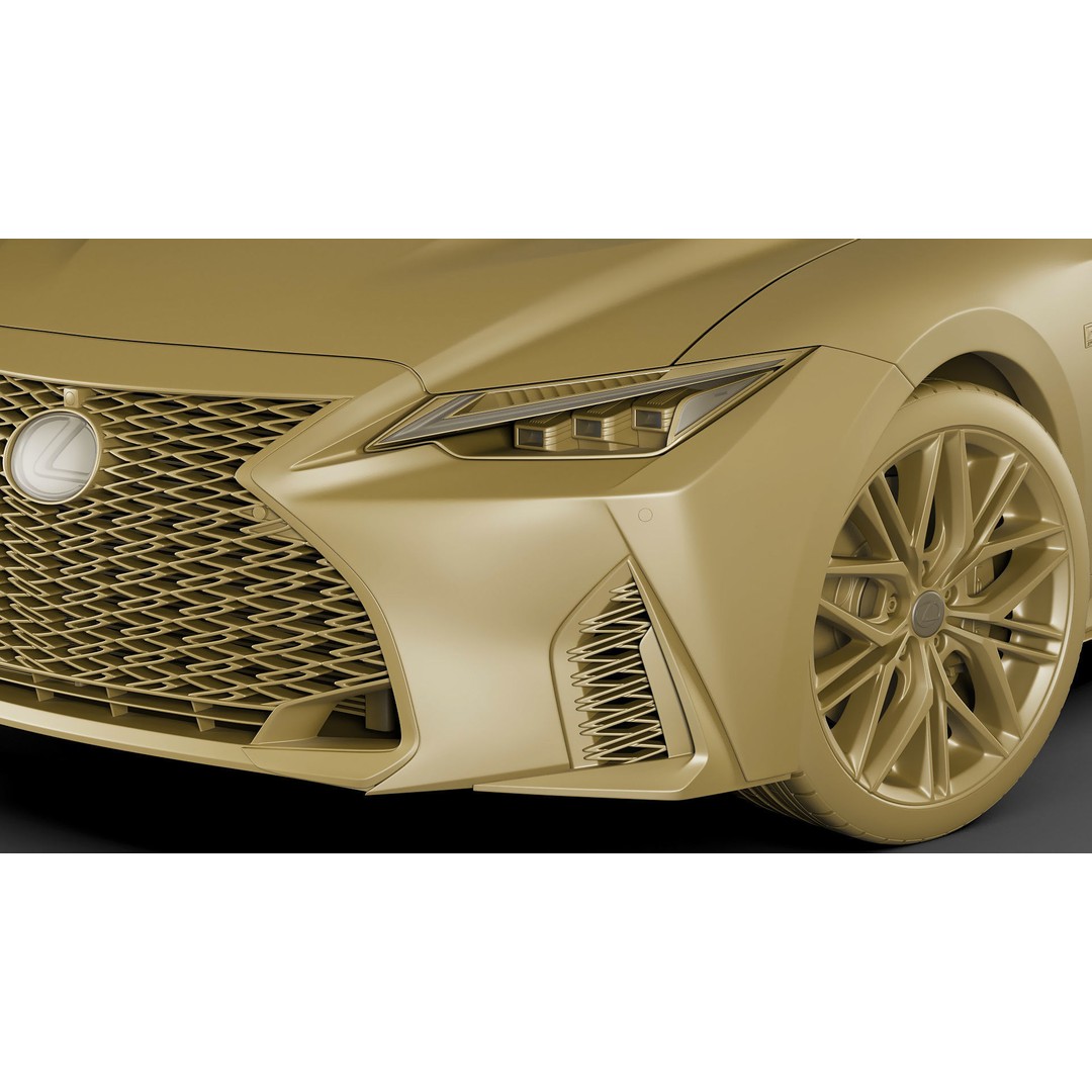 Lexus IS500 F-Sport Performance 2022 3D Model – Detailed Car Asset, FBX, Blender - View 24
