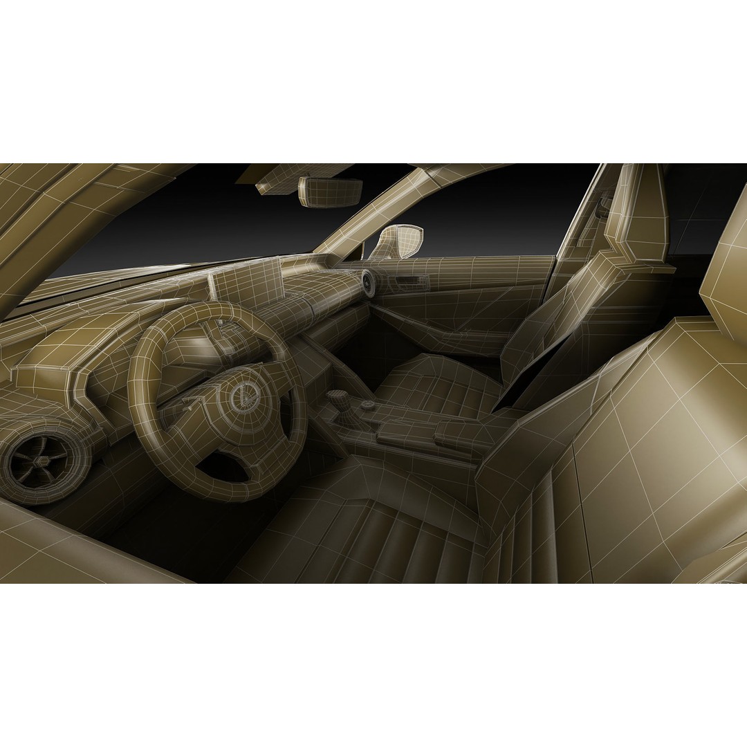 Lexus IS500 F-Sport Performance 2022 3D Model – Detailed Car Asset, FBX, Blender - View 29
