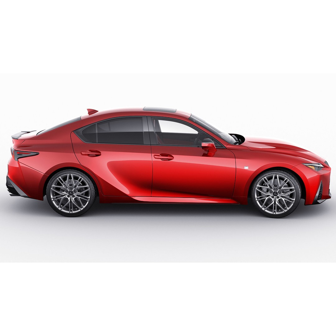 Lexus IS500 F-Sport Performance 2022 3D Model – Detailed Car Asset, FBX, Blender - View 5