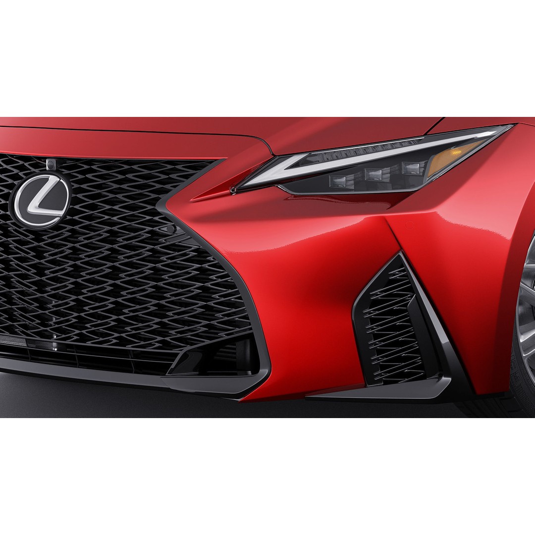 Lexus IS500 F-Sport Performance 2022 3D Model – Detailed Car Asset, FBX, Blender - View 6