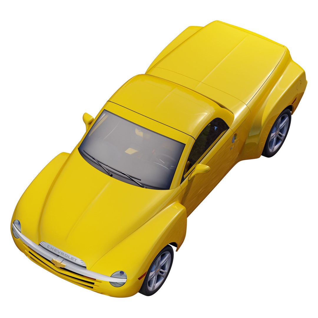 Chevrolet SSR 3D Model – High Poly Game-Ready Vehicle, FBX, OBJ - View 10