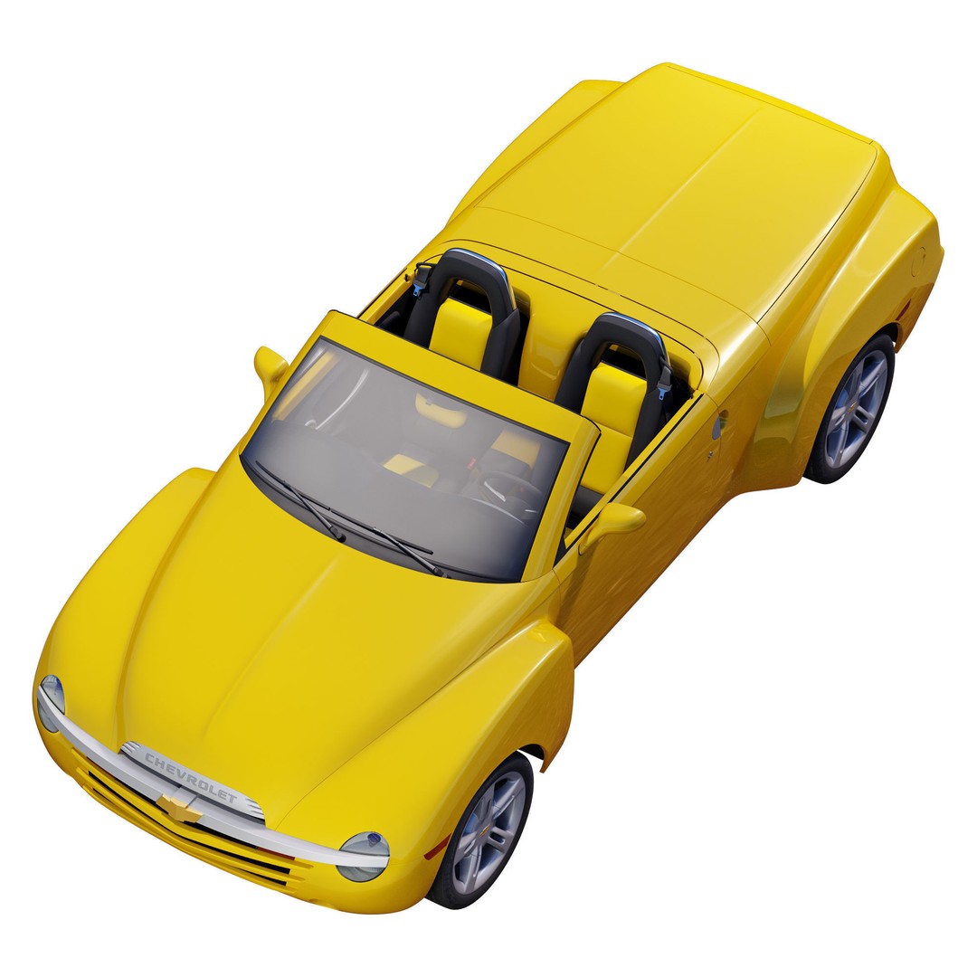 Chevrolet SSR 3D Model – High Poly Game-Ready Vehicle, FBX, OBJ - View 11