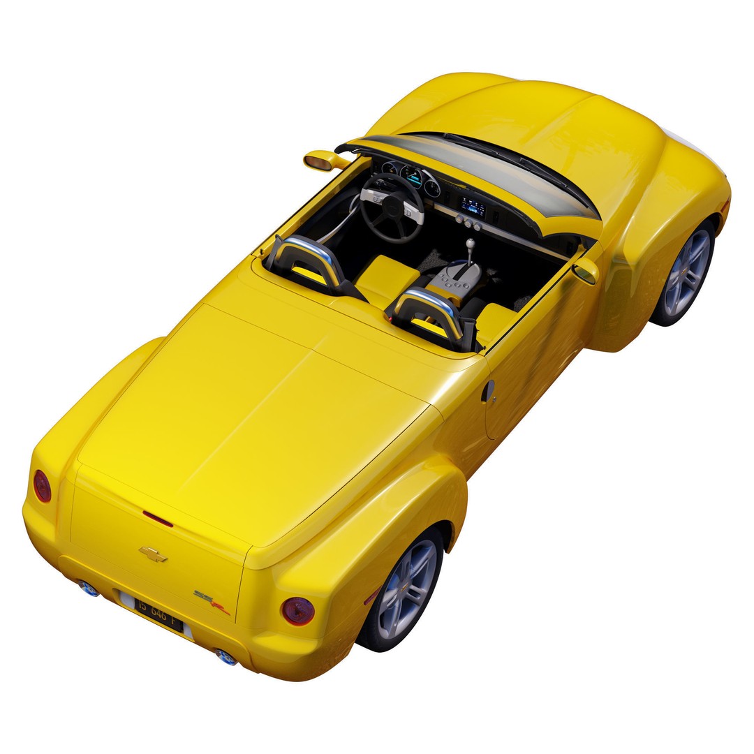 Chevrolet SSR 3D Model – High Poly Game-Ready Vehicle, FBX, OBJ - View 13