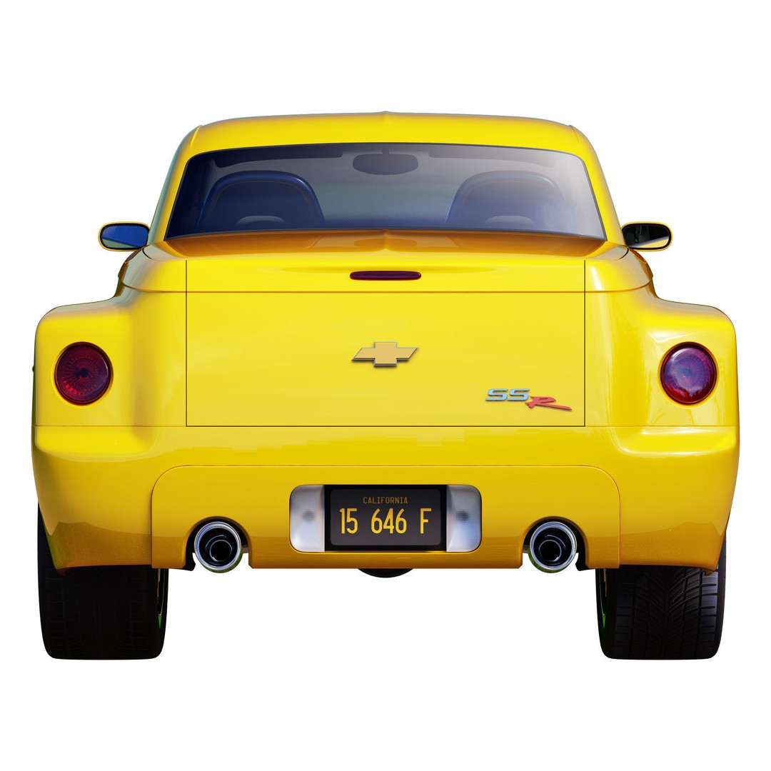Chevrolet SSR 3D Model – High Poly Game-Ready Vehicle, FBX, OBJ - View 16
