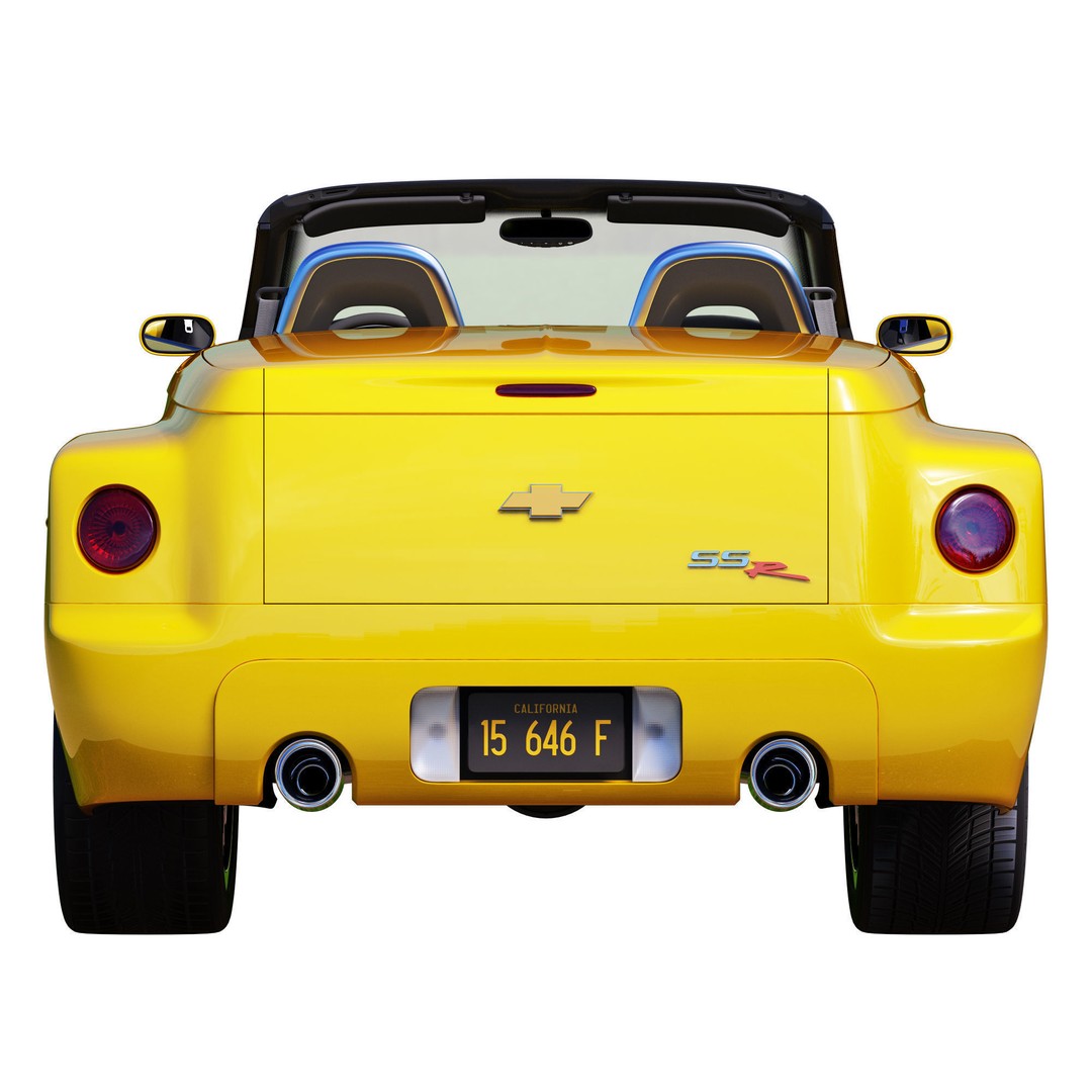 Chevrolet SSR 3D Model – High Poly Game-Ready Vehicle, FBX, OBJ - View 17