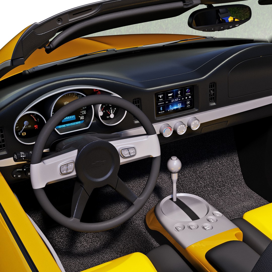 Chevrolet SSR 3D Model – High Poly Game-Ready Vehicle, FBX, OBJ - View 26