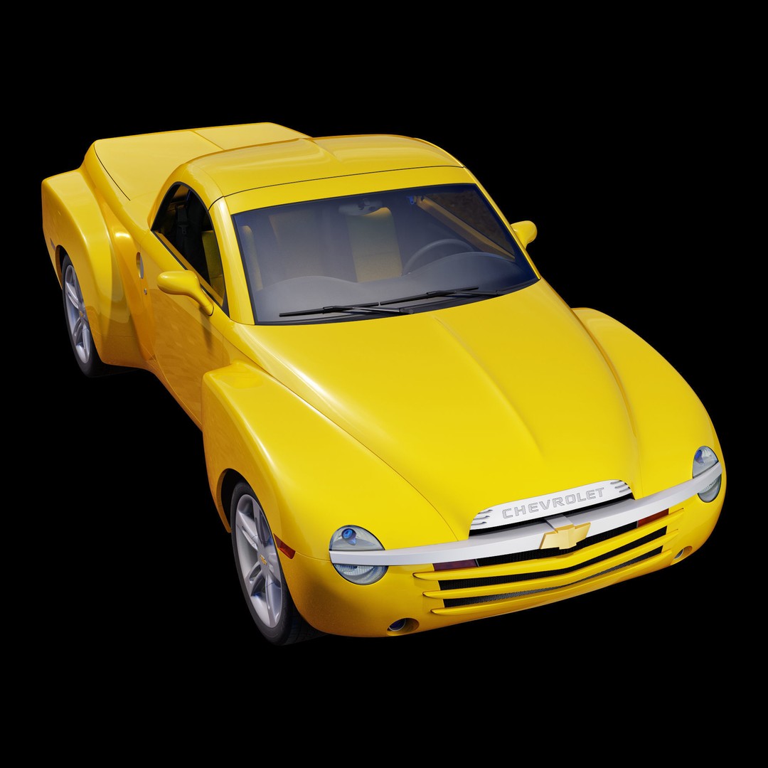 Chevrolet SSR 3D Model – High Poly Game-Ready Vehicle, FBX, OBJ - View 32