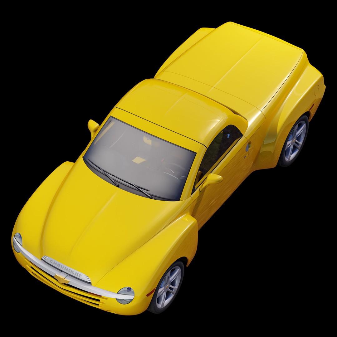 Chevrolet SSR 3D Model – High Poly Game-Ready Vehicle, FBX, OBJ - View 36